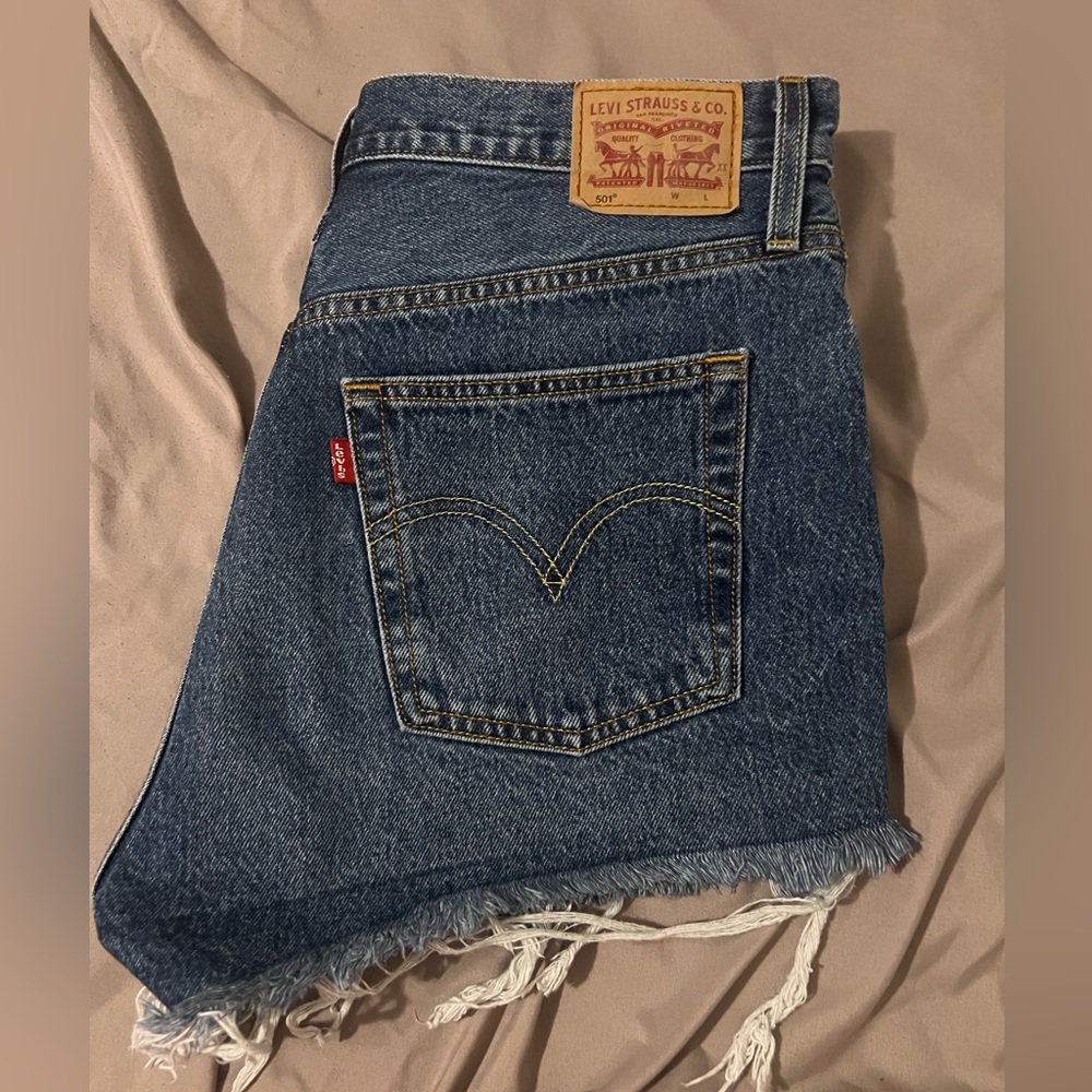 Levi's Classic Blue Cutoff Shorts